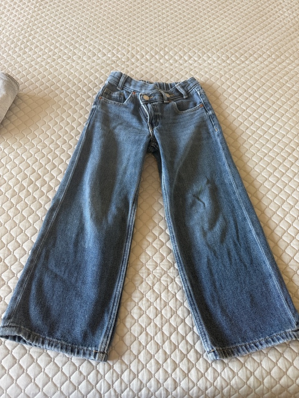 Zara Kids Blue Wide-Leg Jeans